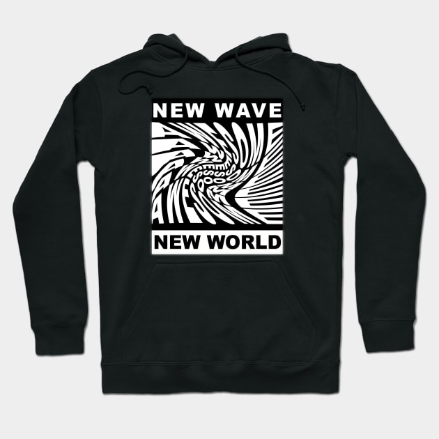 New Wave, New World Hoodie by HARKO DESIGN